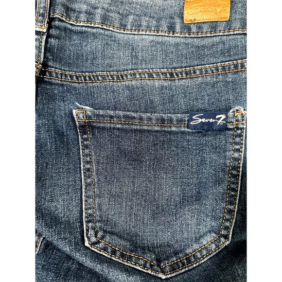 Seven7 Weekend Slim Fit Jean Flattering Straight Leg Super Stretch Denim Size 4 - Picture 5 of 14